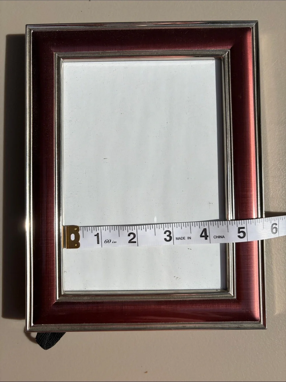 Fetco Burgundy Frame with Silver Trim